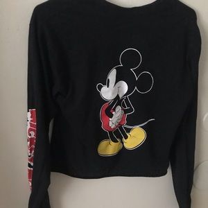 Mickey crop top hoodie